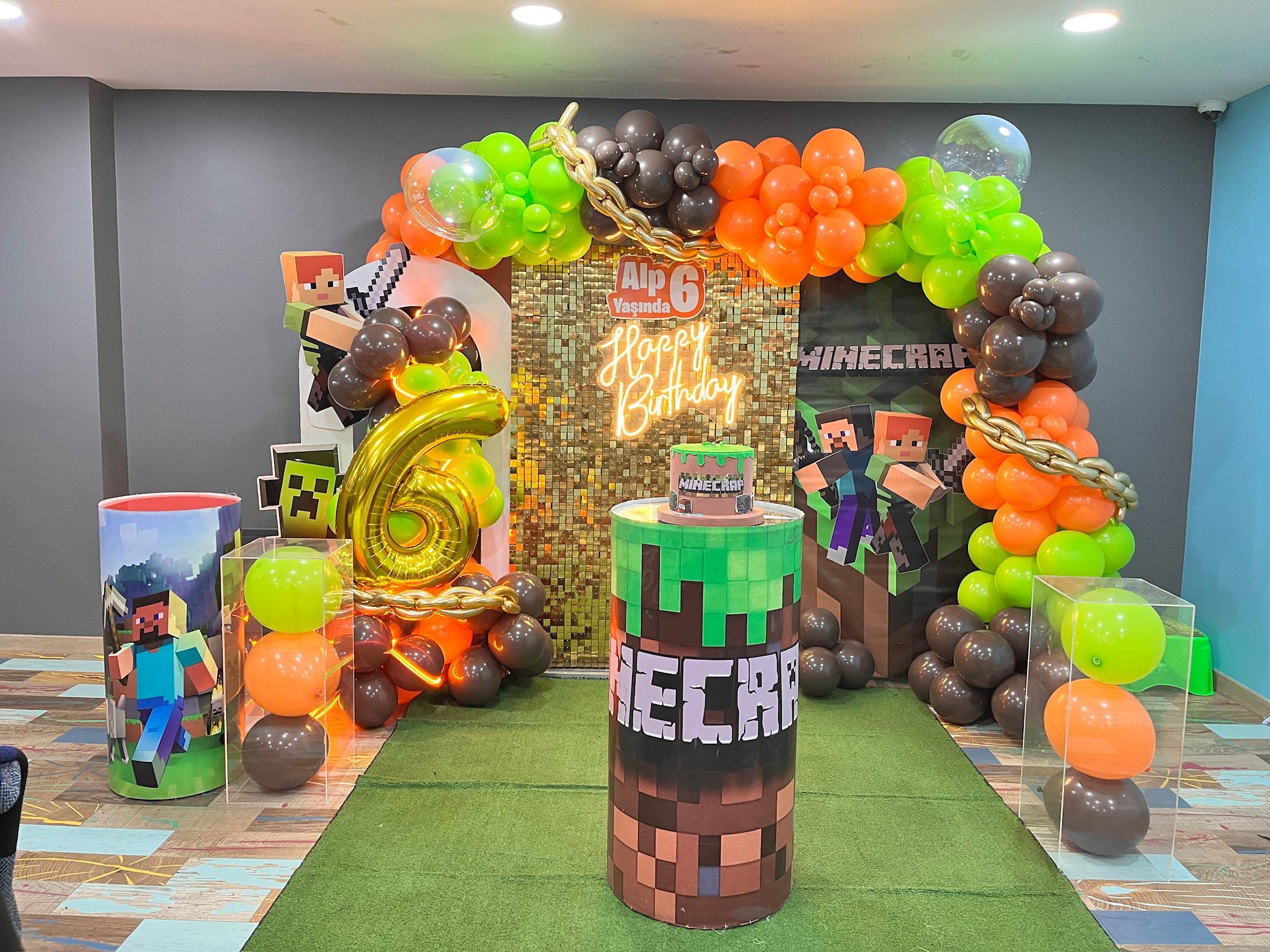Minecraft Doğum Günü Konsepti kurulum görseli 2