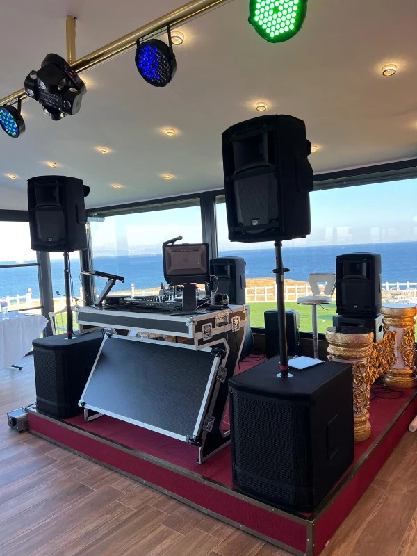 Bride and groom first dance during a wedding DJ service